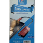 تبدیل Type C به AUX wkd maker مدل w-ct100 اتصال هم زمان شارژر و هندزفری